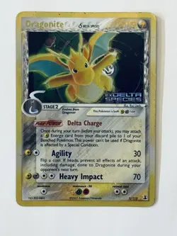 Pokemon TCG Dragonite Stamped Delta Species 3/113 Reverse Holo Rare - Image 1