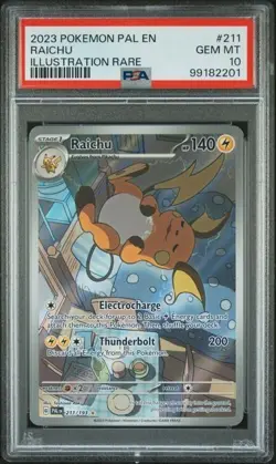 Raichu 211/193 PSA 10 Paldea Evolved Pokemon English - Image 1