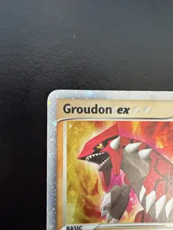 Pokemon Groudon TCG Holo Card Crystal Guardians 93/100 EX Rare HP - Image 3