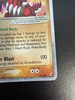 Pokemon Groudon TCG Holo Card Crystal Guardians 93/100 EX Rare HP - Image 5