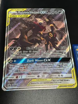 Pokemon Jumbo Oversized Umbreon & Darkrai GX Tag Team Promo Card SM241 - Image 1