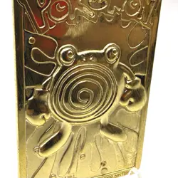 Pokemon 1999 23K Gold Plated Trading Card Burger King Promo #61 Poliwhirl - Image 2