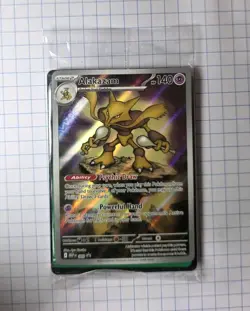 Pokemon TCG Sealed Alakazam Promo 009 : Mega Evolution Promo Holo - Image 1