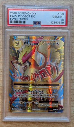 Pokemon - M Pidgeot EX 105/108 | PSA 10 | XY Evolutions 2016 | Holo Full Art - Image 1