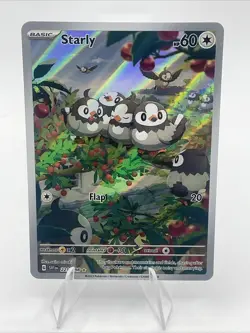 Pokemon TCG Starly 221/198 Sv01: Scarlet & Violet Base Set Holo - Image 1