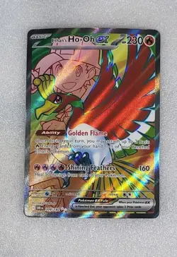Ethan's Ho-Oh ex 209/182 NM/M SV10 Destined Rivals Full Art Pokemon TCG - Image 1
