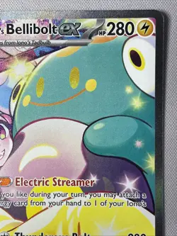 Iono's Bellibolt EX SIR 183/159 SV09 Pokemon TCG Card Journey Together NM - Image 3