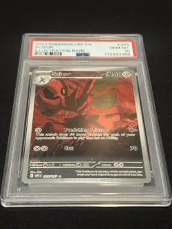 Pokemon 2023 Scizor 205/197 Illustration Rare Obsidian Flames GEM MINT PSA 10 - Image 2