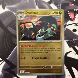 🔥Pokemon SV Prismatic Evolutions Drakloak Masterball Reverse Holo #072/131 +🔥 - Image 1