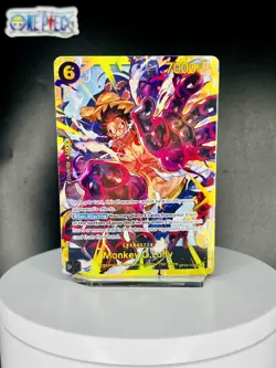 One Piece Card Game 🏴‍☠OP10-118 Monkey.D.Luffy SEC NM Alt Art Foil ENGLISH - Image 1