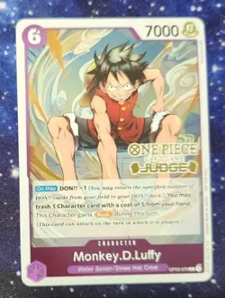 Monkey.D.Luffy (Judge Pack Vol. 2) OP03-070 One Piece Promotion Cards Foil - Image 1