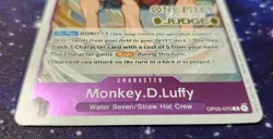 Monkey.D.Luffy (Judge Pack Vol. 2) OP03-070 One Piece Promotion Cards Foil - Image 2