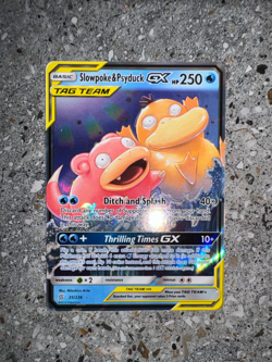 Pokemon TCG Cards Slowpoke & Psyduck GX 35/236 Unified Minds Ultra Rare Holo - Image 4