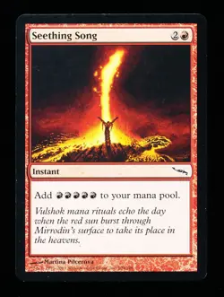 * * 1x Seething Song x1 * * Mirrodin MTG VLP Very Lightly Played - Image 1