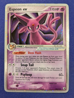 Espeon ex 102/115 Holo - LP+/NM - EX Unseen Forces (2005) - Vintage Pokemon - Image 1