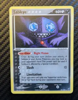 Sableye 23/107 Deoxys Regular Pokemon TCG LP Excellent Condition 2005 Vintage - Image 1