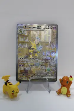 Pokemon Alakazam EX 201/165 Special Illustration Rare SIR Scarlet Violet 151 NM - Image 1