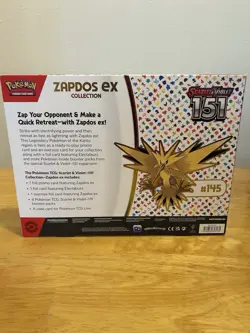 Pokemon TCG Scarlet & Violet 151 Zapdos EX Collection Box Sealed - Image 3