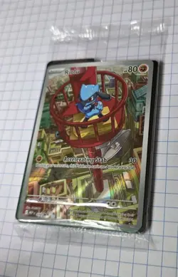 Pokemon TCG Riolu 010 ETB Promo Mega Evolutions Sealed Black Star Promo - Image 3