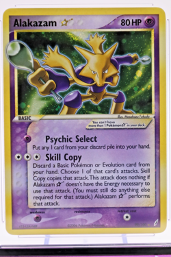 2006 Pokemon – Alakazam – Ultra Rare – EX Crystal Guardians 99/100 – CGC 5 EX - Image 2