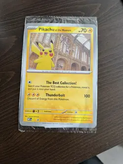 Pokemon TCG Pikachu At The Museum Promo Oversized Card - Jumbo Factory Sealed - Image 1