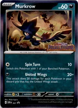 Murkrow - (Prerelease) Promo SV: Scarlet & Violet Promo Cards 021 NM - Image 1