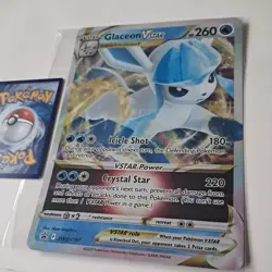 Oversized JUMBO Glaceon Vstar SWSH197 Black Star Promo Holo Rare pokemon Card - Image 2