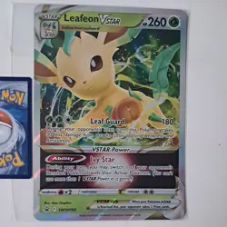 Oversized JUMBO Leafeon Vstar SWSH195 Black Star Promo Holo Rare pokemon Card - Image 2