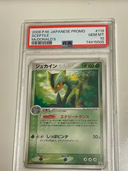 Pokemon Card Japanese Sceptile 119/PCG-P PSA 10 McDonald's Promo GEM MINT - Image 1