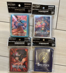 One Piece Anime Official TCG Card Sleeves Protector Set of 4 - Image 1