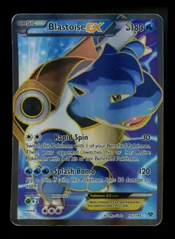 Blastoise EX 142/146 XY Base Set 2014 Full Art Holo Rare Pokemon Card TCG - Image 1