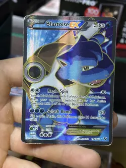 Blastoise EX 142/146 XY Base Set 2014 Full Art Holo Rare Pokemon Card TCG - Image 3