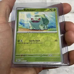 Bulbasaur Reverse Holo 001/165 Scarlet & Violet 151 Pokemon NM/MT Pack Fresh TCG - Image 2