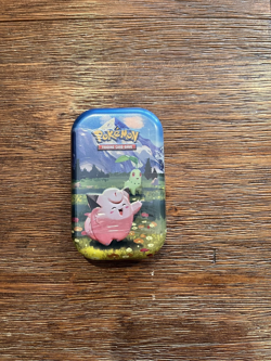 Pokemon Mega Evolution Ascended Heroes Mini Tin - Clefairy & Chikorita Art - Image 1