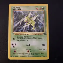 Pokemon TCG Jungle Scyther 26/64 Non-Holo Rare Unlimited LP - Image 1