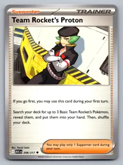 Pokemon TCG ME: Ascended Heroes Team Rocket's Proton 208/217 - Image 1