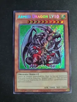 Armed Dragon LV10 MZMU-EN065 Secret Rare Yugioh Maze of Muertos - Image 1