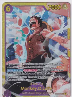 One Piece TCG Monkey D Luffy EB02-061 SEC Alt Art Secret Anime 25th EN NM - Image 1
