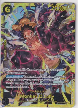 Monkey D Luffy OP10-118 SEC Alt Art Parallel Royal Blood One Piece TCG English N - Image 1