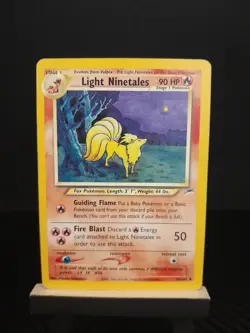 Pokemon Light Ninetales 50/105 Neo Destiny Regular Trading Card - Image 1