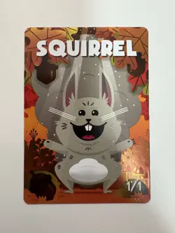 Squirrel Token Foil Card Kingdom MTG Magic the Gathering Card NM Near Mint - Image 1