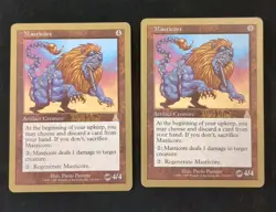 Masticore Urza's Destiny MTG Magic the Gathering 1999 Tournament Edition x2 - Image 1