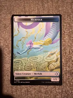 Merfolk Worm Double-Sided Token Lorwyn Eclipsed Regular - Image 2