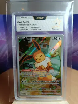 Pokemon Karte Evoli - PCA MINT 9 - SVP 173 ETB Black Star Promo - Deutsch - Image 1