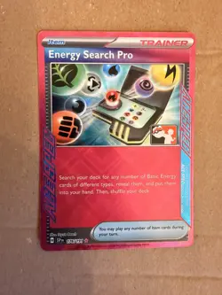 Pokemon Energy Search Pro ACE SPEC Play! Pokemon Stamped Prize Pack Series 8 NM - Image 1