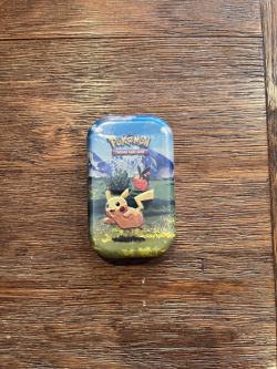 Pokemon Mega Evolution Ascended Heroes Mini Tin - Pikachu & Tepig Art - Image 1