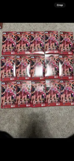Lot of 15 One Piece EB-03 Sleeved Booster Packs - Image 1