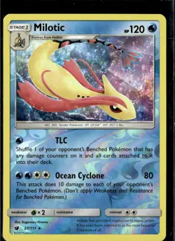 Pokemon Milotic 27/111 Crimson Invasion Reverse Holo Rare - Image 1
