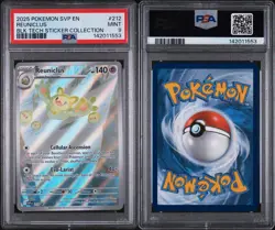 2025 POKEMON BLACK BOLT TECH STICKER COLLECTION PROMO #212 REUNICLUS PSA 9 - Image 3