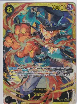 One Piece TCG Sabo OP07-118 SEC Alt Art Secret 500 Years in the Future EN NM - Image 1